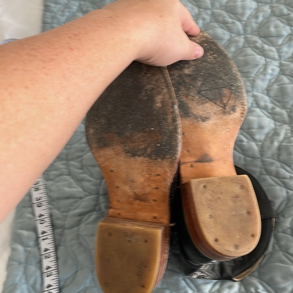 Carretta black boots, size 6 cowboy style stingray - Picture 6 of 7